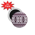 Illustration Ukrainian Folk Seamless Pattern Ornament 1.75  Magnets (10 pack) 