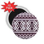 Illustration Ukrainian Folk Seamless Pattern Ornament 2.25  Magnets (10 pack) 