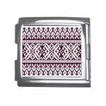 Illustration Ukrainian Folk Seamless Pattern Ornament Mega Link Italian Charm (18mm)