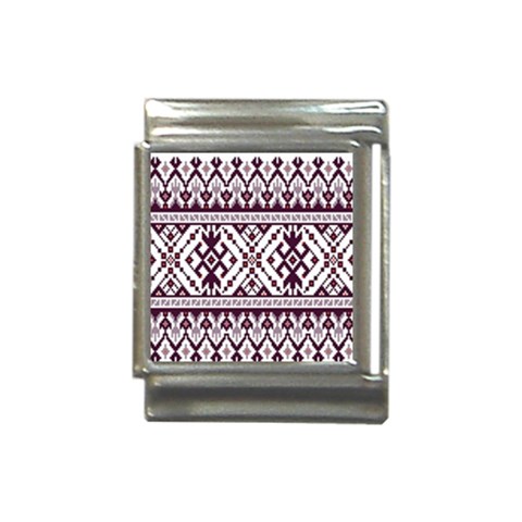 Illustration Ukrainian Folk Seamless Pattern Ornament Italian Charm (13mm) from ArtsNow.com Front