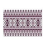 Illustration Ukrainian Folk Seamless Pattern Ornament Sticker A4 (10 pack)