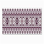 Illustration Ukrainian Folk Seamless Pattern Ornament Postcards 5  x 7  (Pkg of 10)