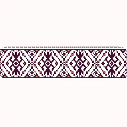 Illustration Ukrainian Folk Seamless Pattern Ornament Large Bar Mat from ArtsNow.com 32 x8.5  Bar Mat