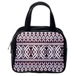 Illustration Ukrainian Folk Seamless Pattern Ornament Classic Handbag (One Side)