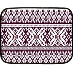 Illustration Ukrainian Folk Seamless Pattern Ornament Two Sides Fleece Blanket (Mini)