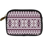 Illustration Ukrainian Folk Seamless Pattern Ornament Digital Camera Leather Case