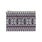 Illustration Ukrainian Folk Seamless Pattern Ornament Cosmetic Bag (Medium)