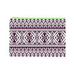 Illustration Ukrainian Folk Seamless Pattern Ornament Cosmetic Bag (Large) from ArtsNow.com Front