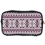 Illustration Ukrainian Folk Seamless Pattern Ornament Toiletries Bag (Two Sides)