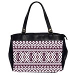 Illustration Ukrainian Folk Seamless Pattern Ornament Oversize Office Handbag (2 Sides)