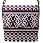 Illustration Ukrainian Folk Seamless Pattern Ornament Flap Closure Messenger Bag (S)