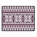 Illustration Ukrainian Folk Seamless Pattern Ornament Two Sides Fleece Blanket (Small)