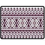 Illustration Ukrainian Folk Seamless Pattern Ornament Two Sides Fleece Blanket (Large)