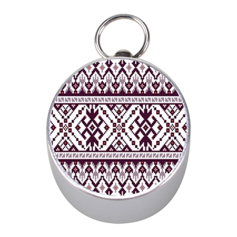 Illustration Ukrainian Folk Seamless Pattern Ornament Mini Silver Compasses from ArtsNow.com Front