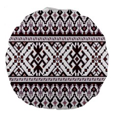 Illustration Ukrainian Folk Seamless Pattern Ornament Large 18  Premium Flano Round Cushions from ArtsNow.com Front