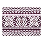 Illustration Ukrainian Folk Seamless Pattern Ornament Two Sides Premium Plush Fleece Blanket (Mini)