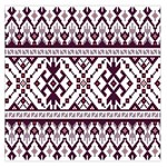 Illustration Ukrainian Folk Seamless Pattern Ornament Square Satin Scarf (36  x 36 )