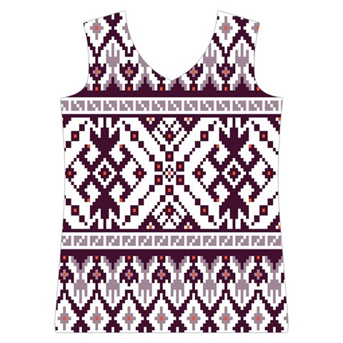 Illustration Ukrainian Folk Seamless Pattern Ornament Women s Basketball Tank Top from ArtsNow.com Front