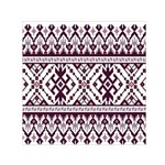 Illustration Ukrainian Folk Seamless Pattern Ornament Square Satin Scarf (30  x 30 )