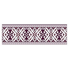 Illustration Ukrainian Folk Seamless Pattern Ornament Toiletries Pouch from ArtsNow.com Hand Strap