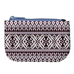 Illustration Ukrainian Folk Seamless Pattern Ornament Large Coin Purse from ArtsNow.com Front