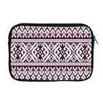 Illustration Ukrainian Folk Seamless Pattern Ornament Apple MacBook Pro 17  Zipper Case