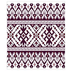 Illustration Ukrainian Folk Seamless Pattern Ornament Belt Pouch Bag (Large) from ArtsNow.com Back Strap