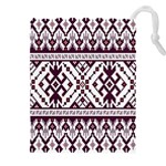 Illustration Ukrainian Folk Seamless Pattern Ornament Drawstring Pouch (5XL)