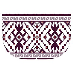 Illustration Ukrainian Folk Seamless Pattern Ornament Make Up Case (Small) from ArtsNow.com Side Right