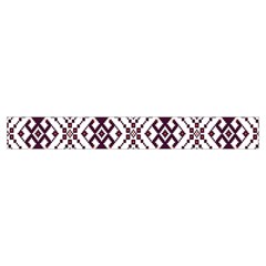 Illustration Ukrainian Folk Seamless Pattern Ornament Make Up Case (Small) from ArtsNow.com Zipper Tape Front