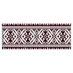 Illustration Ukrainian Folk Seamless Pattern Ornament Banner and Sign 8  x 3 