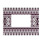 Illustration Ukrainian Folk Seamless Pattern Ornament White Tabletop Photo Frame 4 x6 