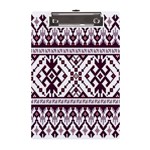 Illustration Ukrainian Folk Seamless Pattern Ornament A5 Acrylic Clipboard