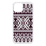 Illustration Ukrainian Folk Seamless Pattern Ornament iPhone 14 TPU UV Print Case