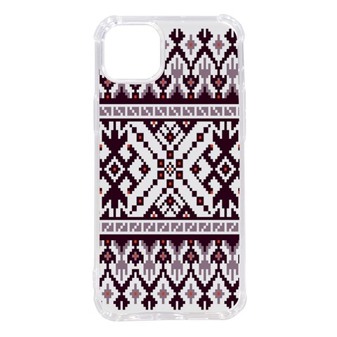 Illustration Ukrainian Folk Seamless Pattern Ornament iPhone 14 Plus TPU UV Print Case from ArtsNow.com Front