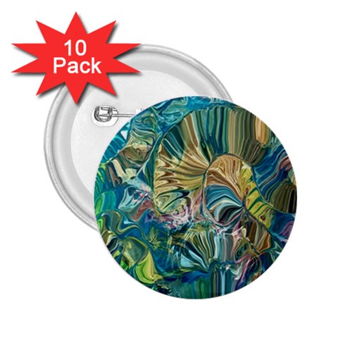 Abstract petals 2.25  Buttons (10 pack)  from ArtsNow.com Front