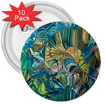 Abstract petals 3  Buttons (10 pack) 