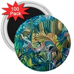 Abstract petals 3  Magnets (100 pack)