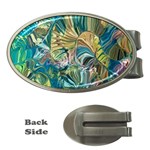 Abstract petals Money Clips (Oval) 