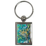 Abstract petals Key Chain (Rectangle)