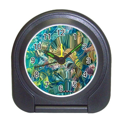 Abstract petals Travel Alarm Clock from ArtsNow.com Front