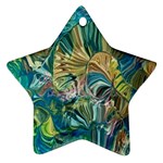 Abstract petals Star Ornament (Two Sides)