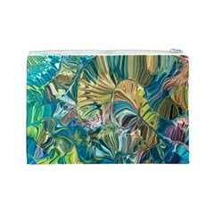 Abstract petals Cosmetic Bag (Large) from ArtsNow.com Back