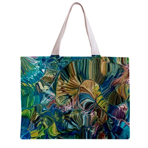 Abstract petals Zipper Mini Tote Bag from ArtsNow.com Back