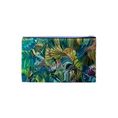 Abstract petals Cosmetic Bag (XS) from ArtsNow.com Back