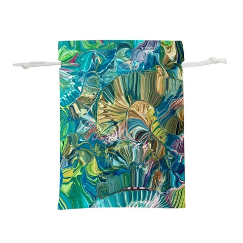 Abstract petals Lightweight Drawstring Pouch (M) from ArtsNow.com Back