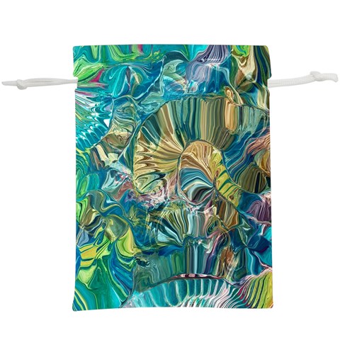 Abstract petals Lightweight Drawstring Pouch (XL) from ArtsNow.com Front