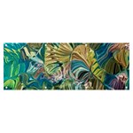 Abstract petals Banner and Sign 8  x 3 