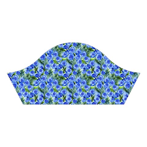 Blue Roses Garden Cotton Crop Top from ArtsNow.com Left Sleeve