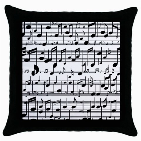 Harmonize Your Soul Throw Pillow Case (Black) from ArtsNow.com Front